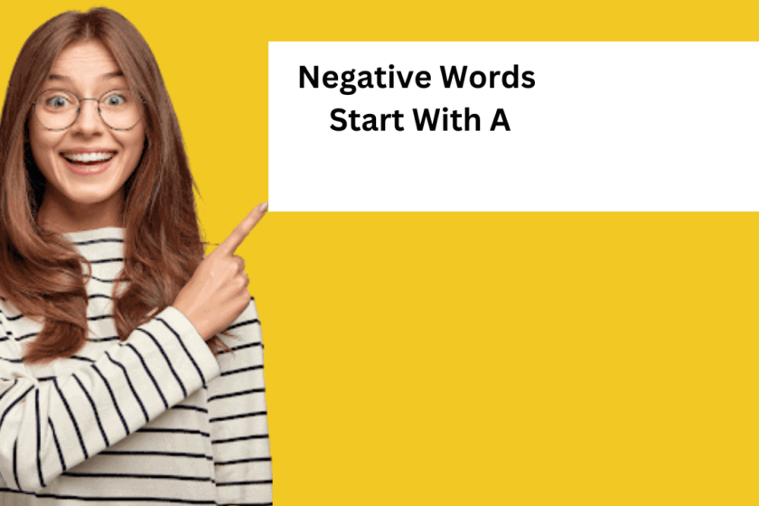 Negative Words Start With A