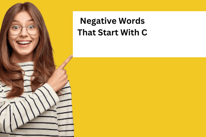 Negative Words That Start With C