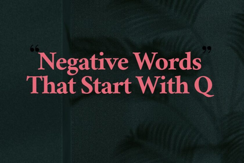 Negative Words That Start With Q