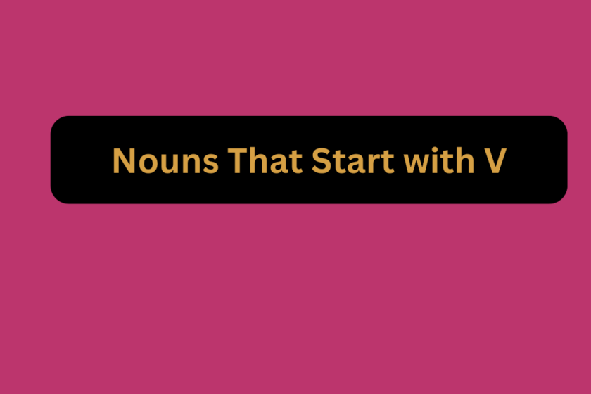 Nouns That Start with V