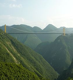 Close to the tallest bridge in the US